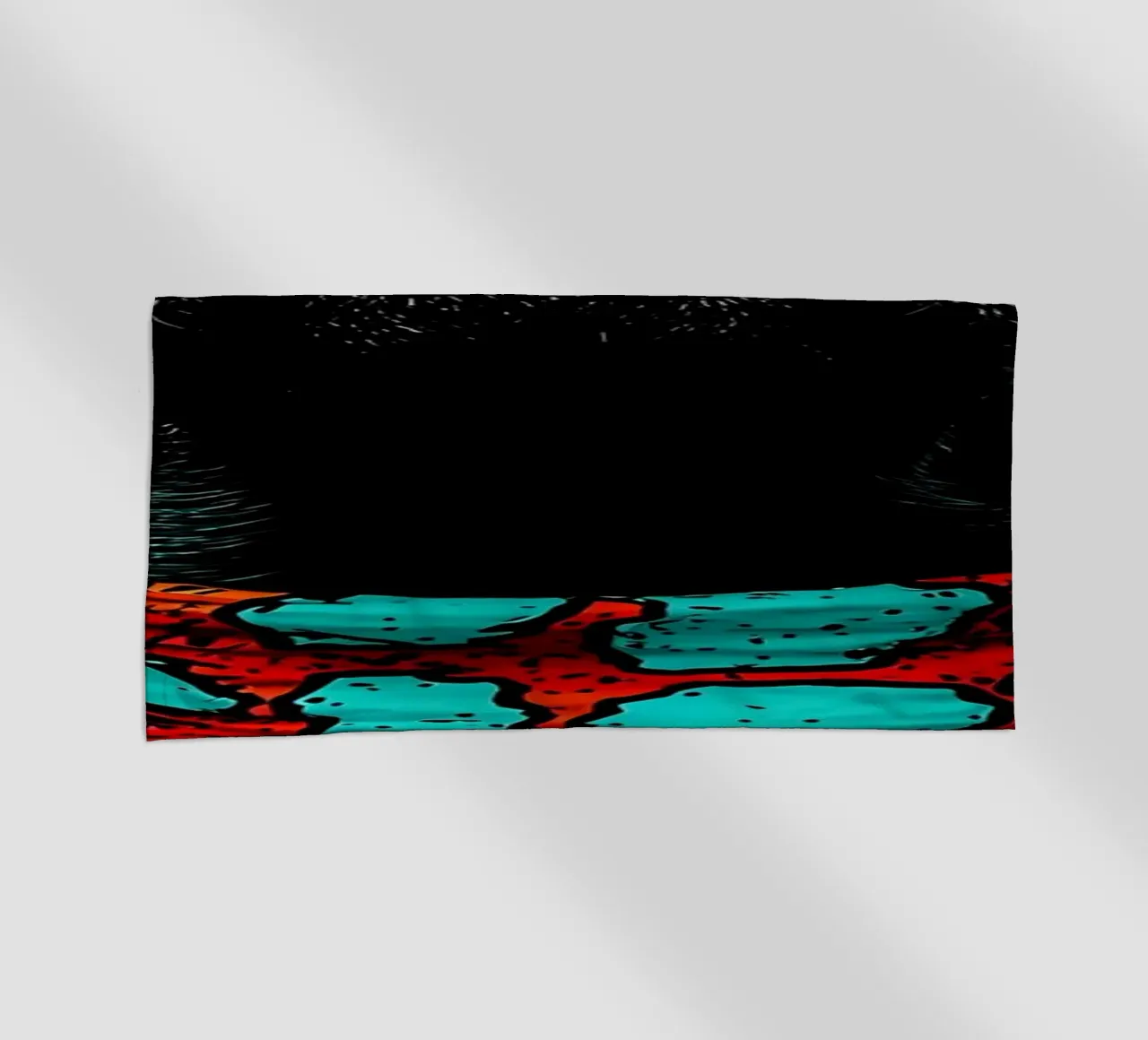 Cane con occhiali da sole - Pop Art telo mare da ColorCrash Gallery