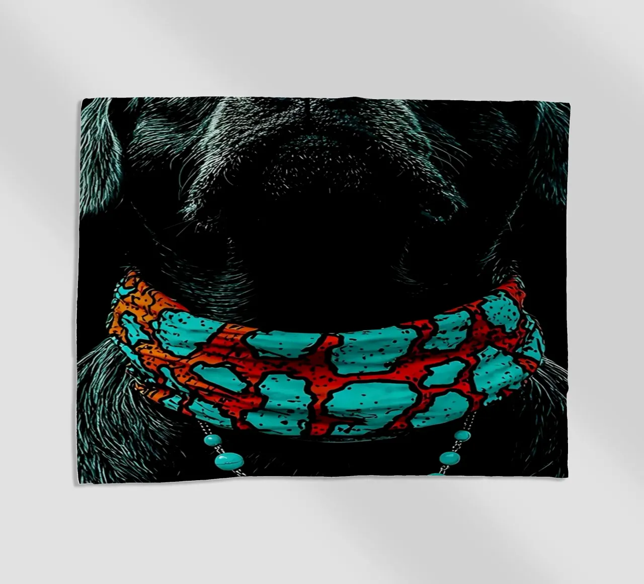 Cane con occhiali da sole - Pop Art telo mare da ColorCrash Gallery