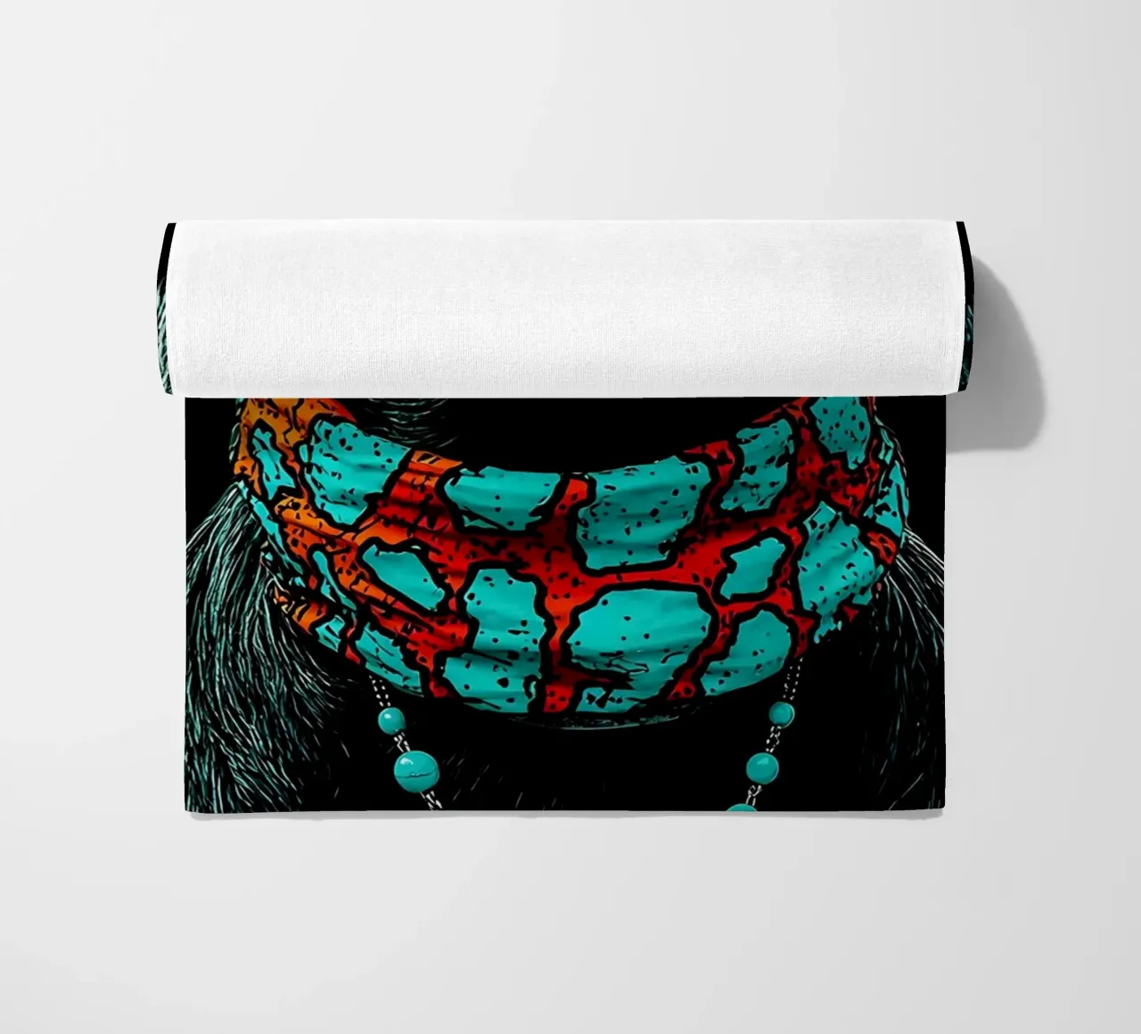 Cane con occhiali da sole - Pop Art telo mare da ColorCrash Gallery
