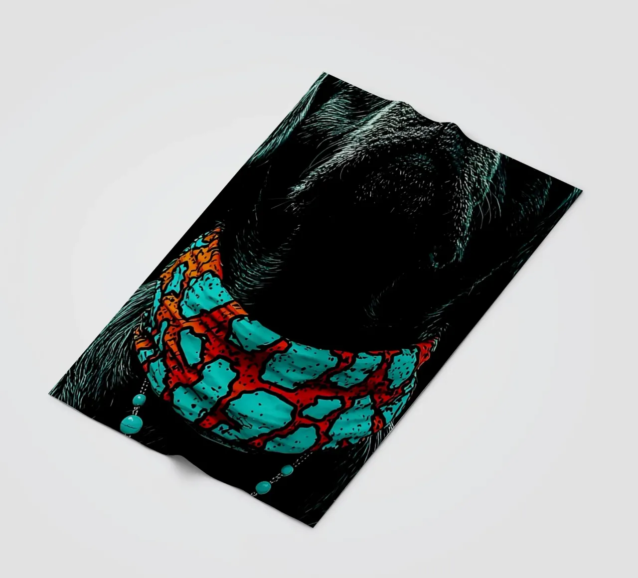 Cane con occhiali da sole - Pop Art coperta in pile da ColorCrash Gallery