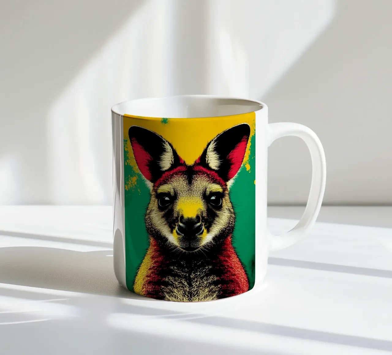 Canguro - Pop Art tazza in ceramica da ColorCrash Gallery