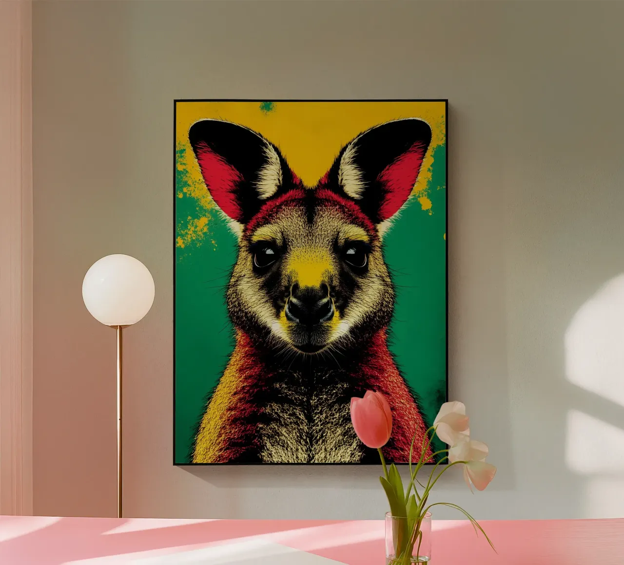 Canguro - Pop Art plexiglass da ColorCrash Gallery