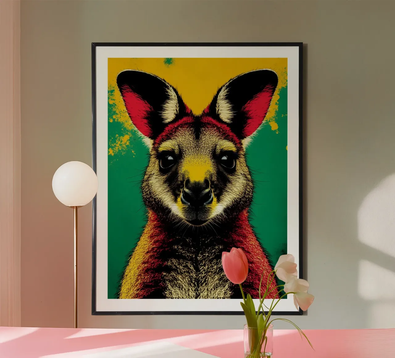 Canguro - Pop Art poster da ColorCrash Gallery