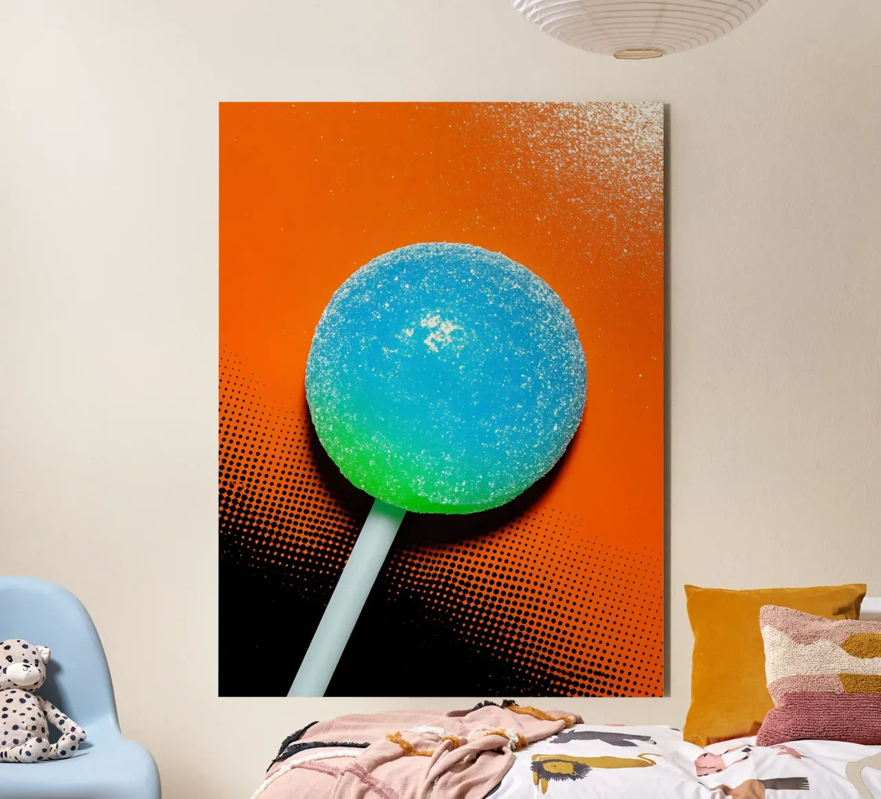 Lecca-lecca - Pop Art alluminio dibond da ColorCrash Gallery