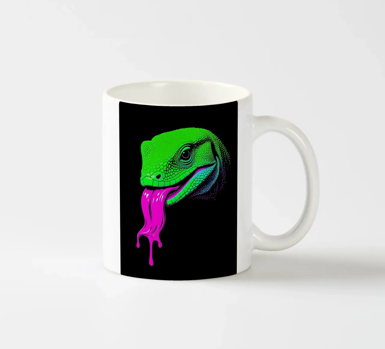 Lucertola - Pop Art tazza in ceramica da ColorCrash Gallery