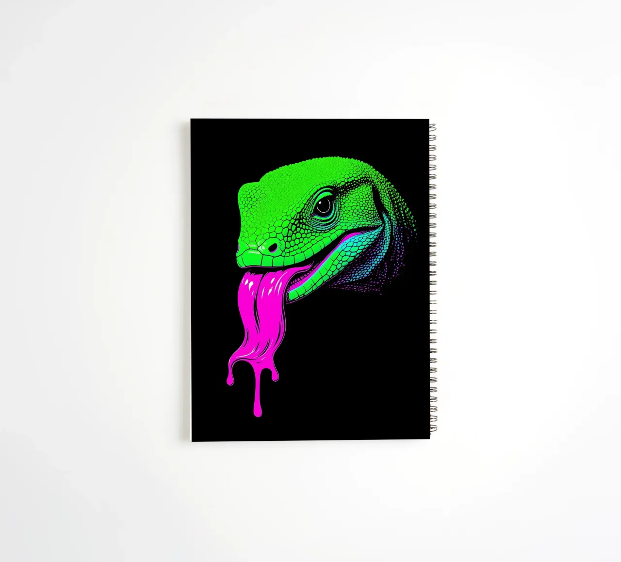 Lizard - Pop Art spiral notebook by ColorCrash Gallery