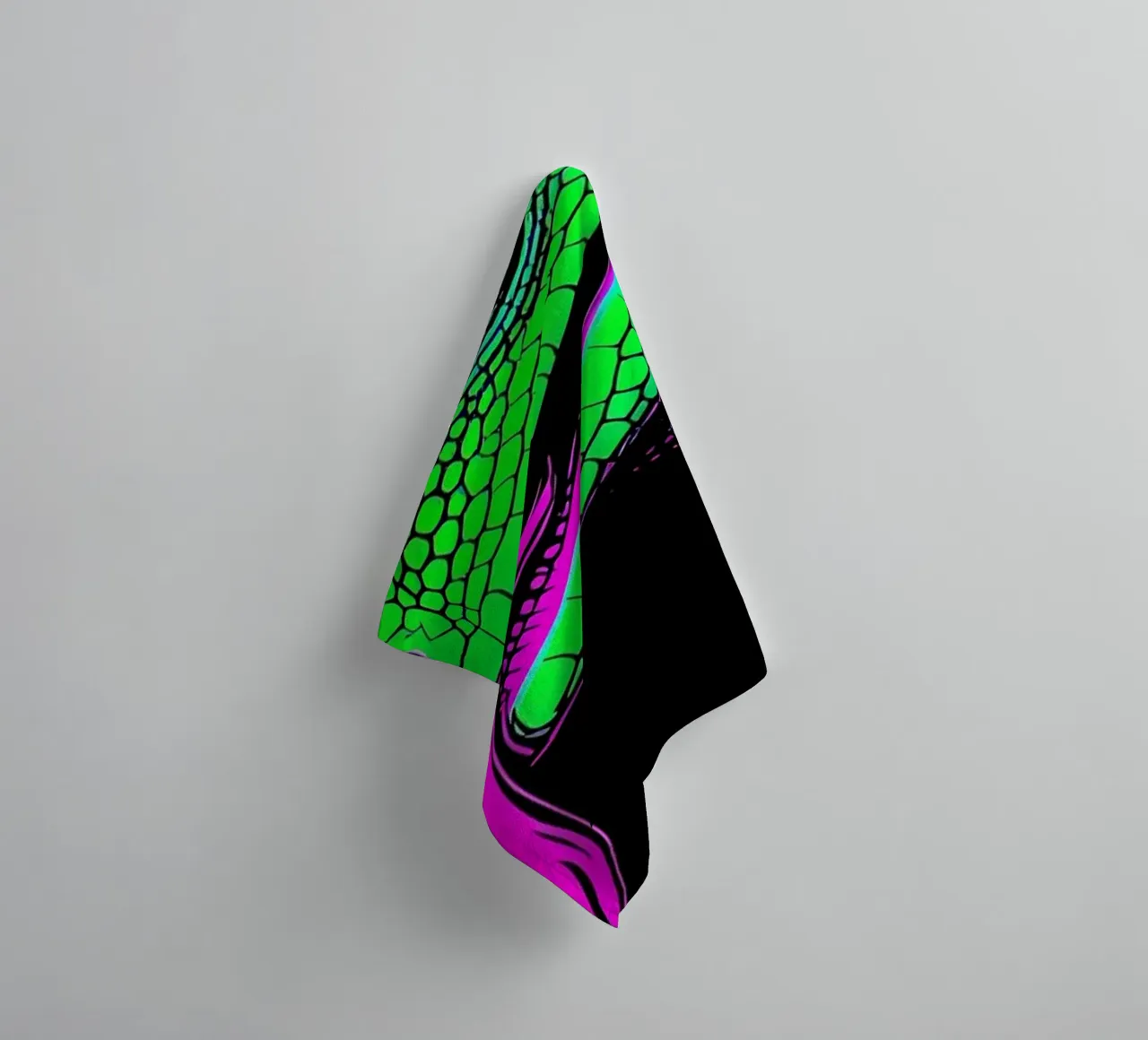 Lucertola - Pop Art asciugamano da bagno da ColorCrash Gallery