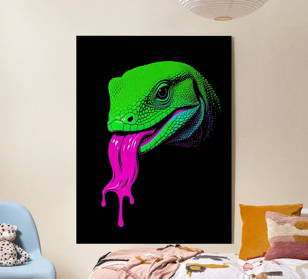 Lucertola - Pop Art plexiglass da ColorCrash Gallery