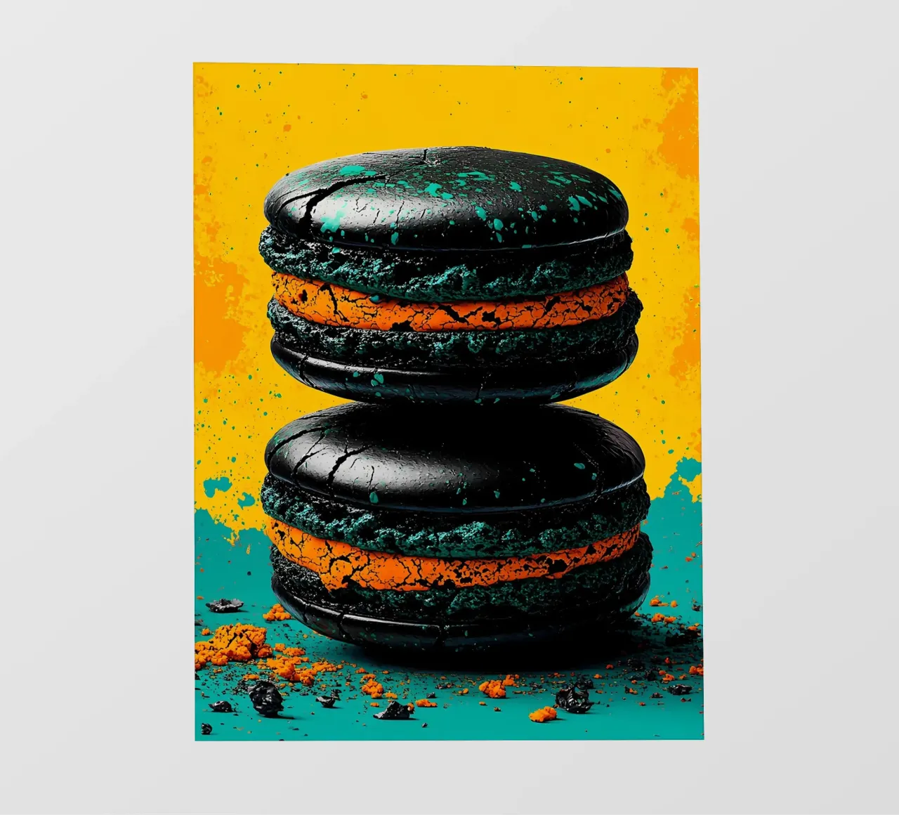 Pila di macarons - Pop Art telo in pvc da ColorCrash Gallery