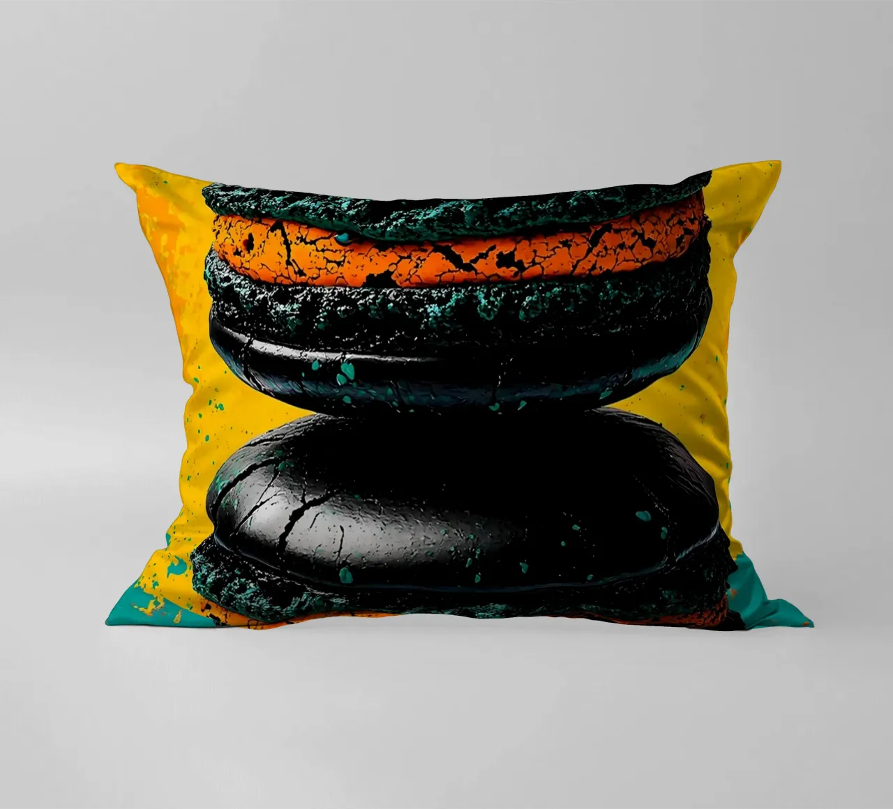 Pila di macarons - Pop Art cuscino da ColorCrash Gallery