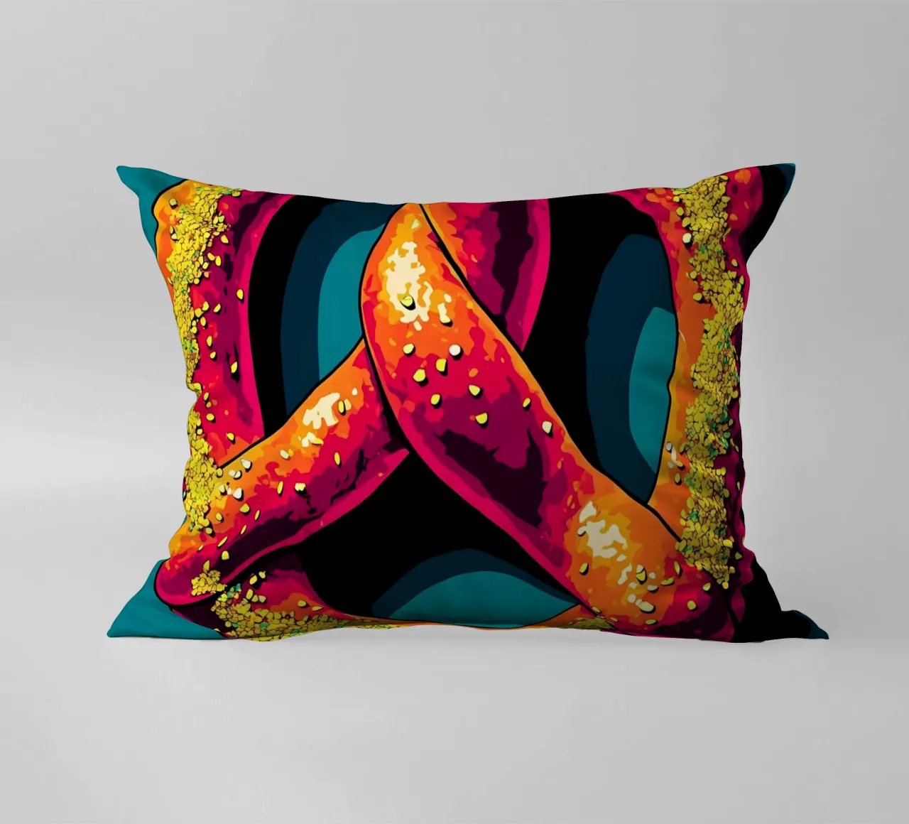 Pretzel - Pop Art cuscino da ColorCrash Gallery