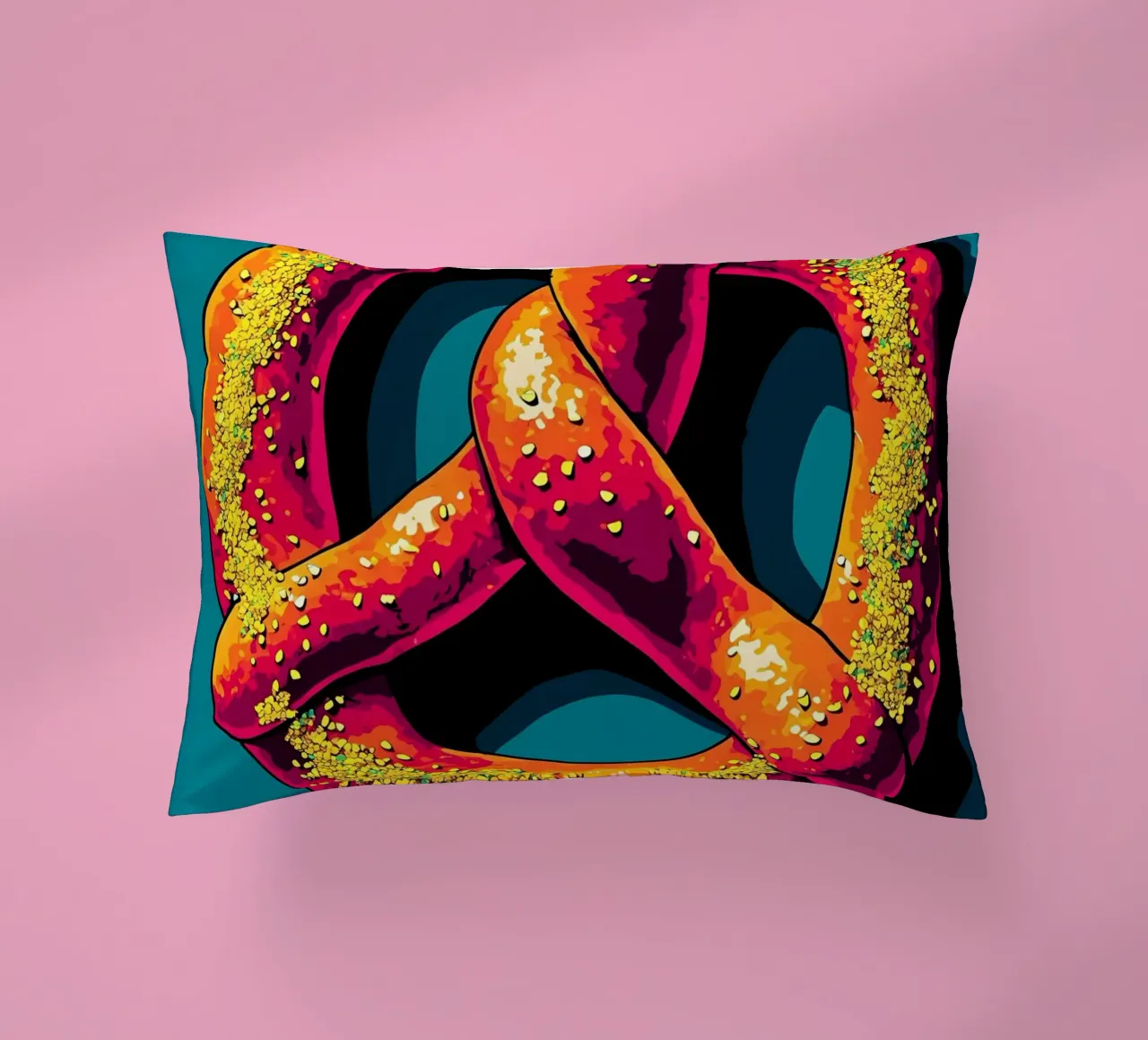 Pretzel - Pop Art cuscino da ColorCrash Gallery