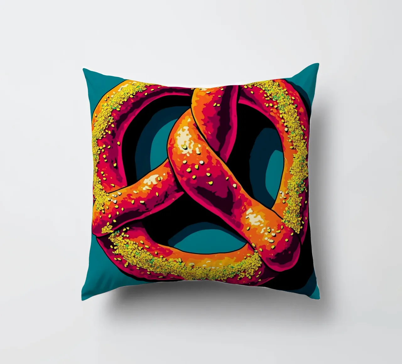 Pretzel - Pop Art cuscino da ColorCrash Gallery