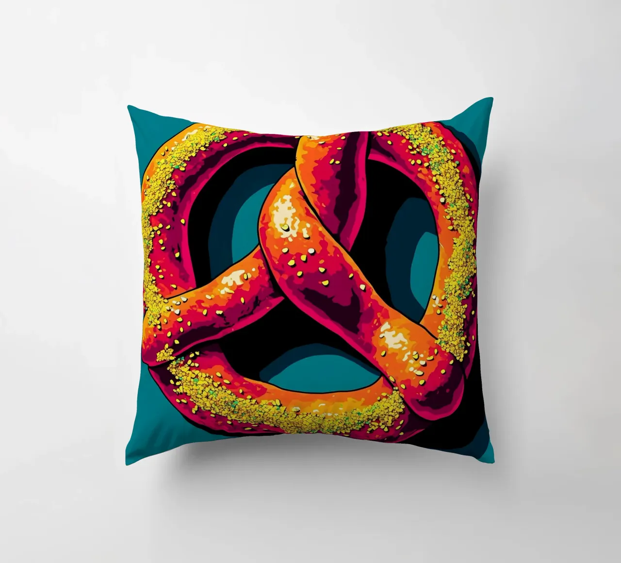 Pretzel - Pop Art cuscino da ColorCrash Gallery