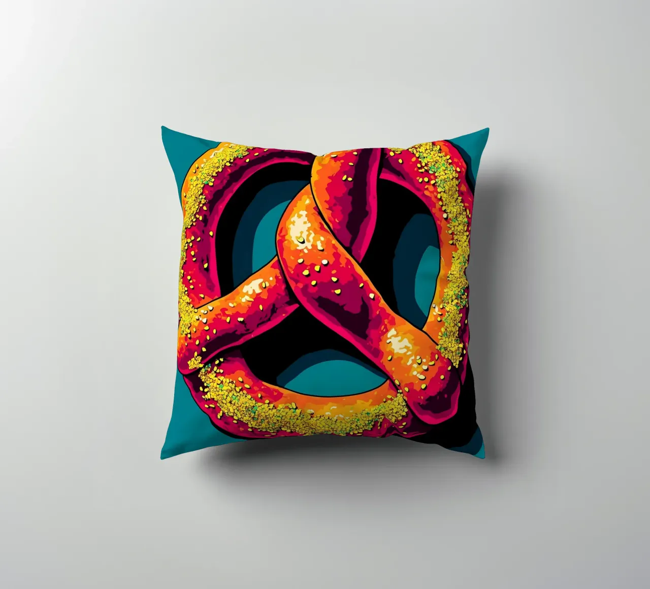 Pretzel - Pop Art cuscino da ColorCrash Gallery