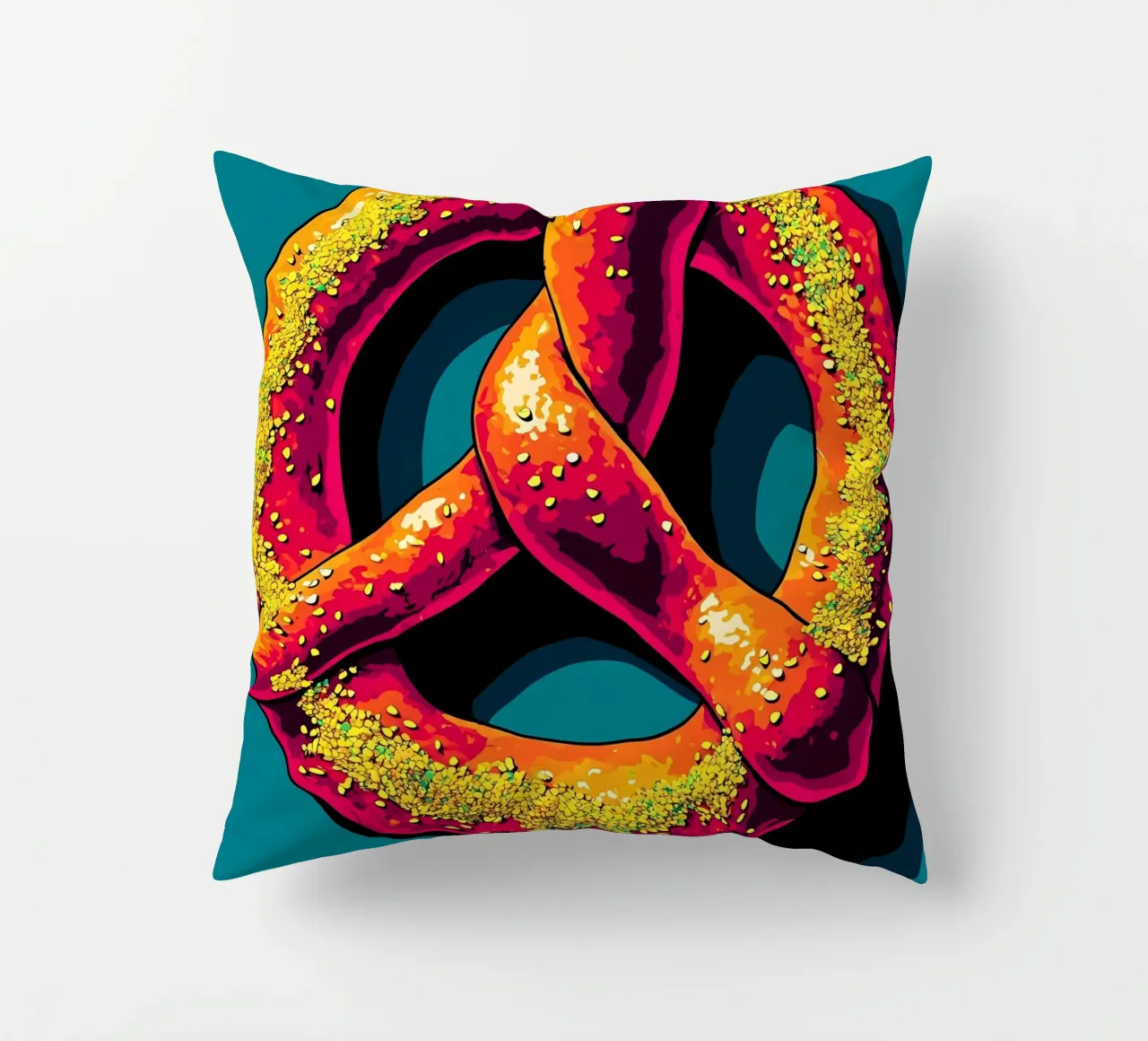 Pretzel - Pop Art cuscino da ColorCrash Gallery