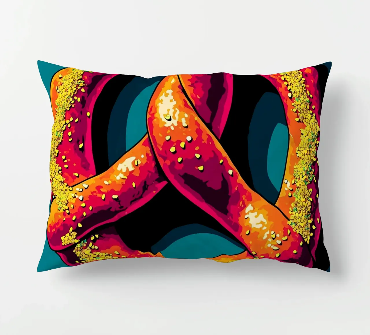 Pretzel - Pop Art cuscino da ColorCrash Gallery