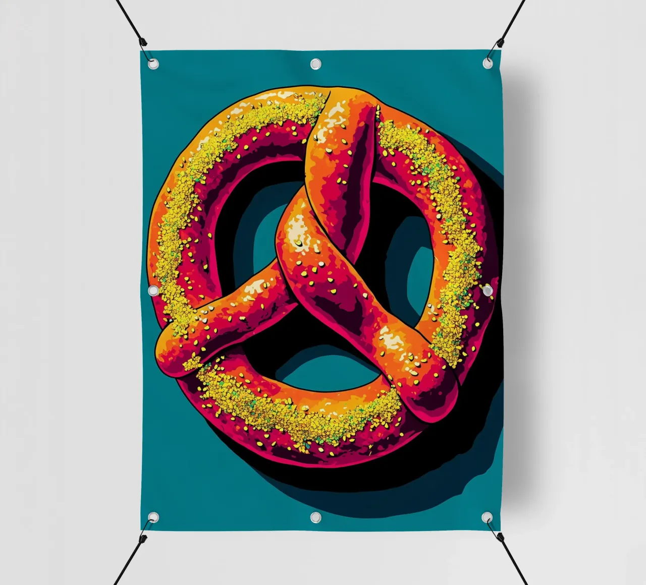 Pretzel - Pop Art telo in pvc da ColorCrash Gallery