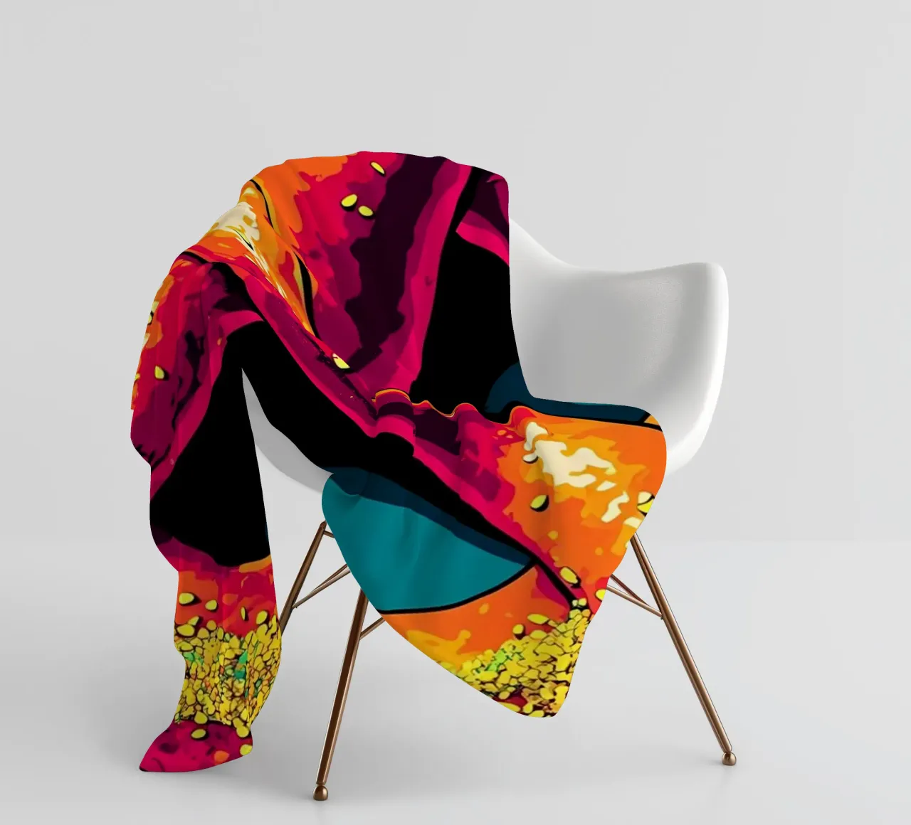 Pretzel - Pop Art coperta in pile da ColorCrash Gallery