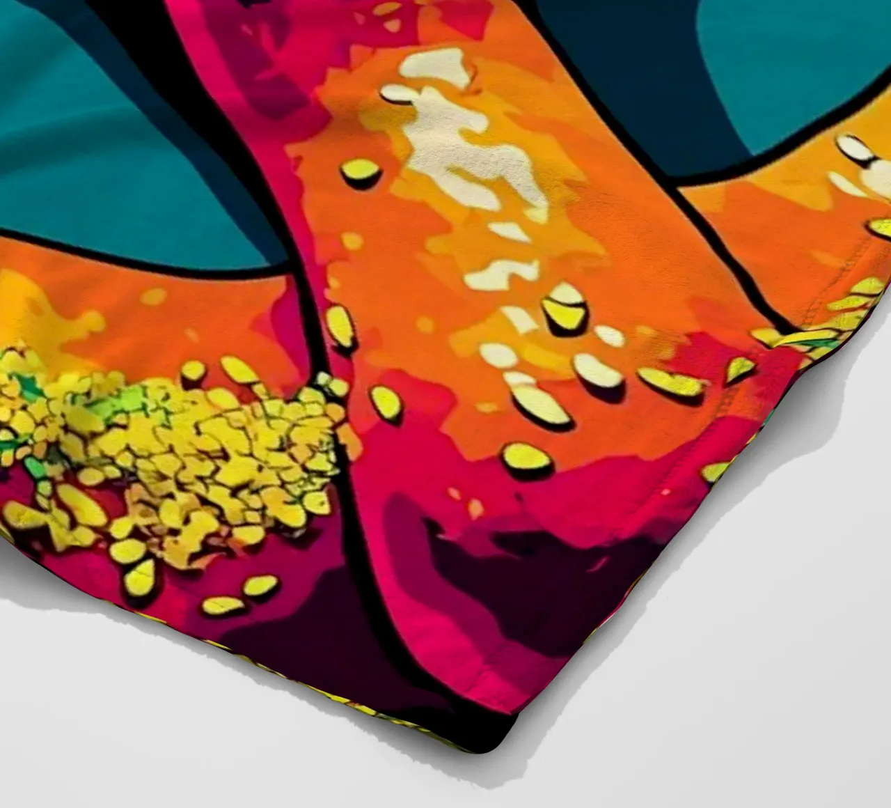 Pretzel - Pop Art coperta in pile da ColorCrash Gallery