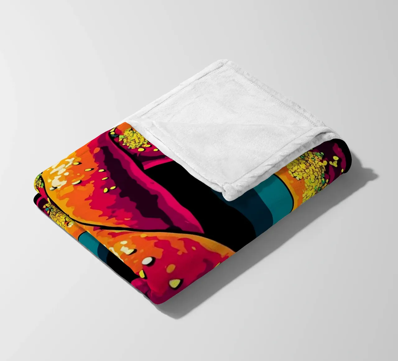 Pretzel - Pop Art coperta in pile da ColorCrash Gallery