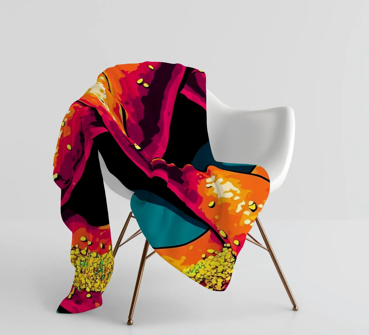 Pretzel - Pop Art coperta in pile da ColorCrash Gallery