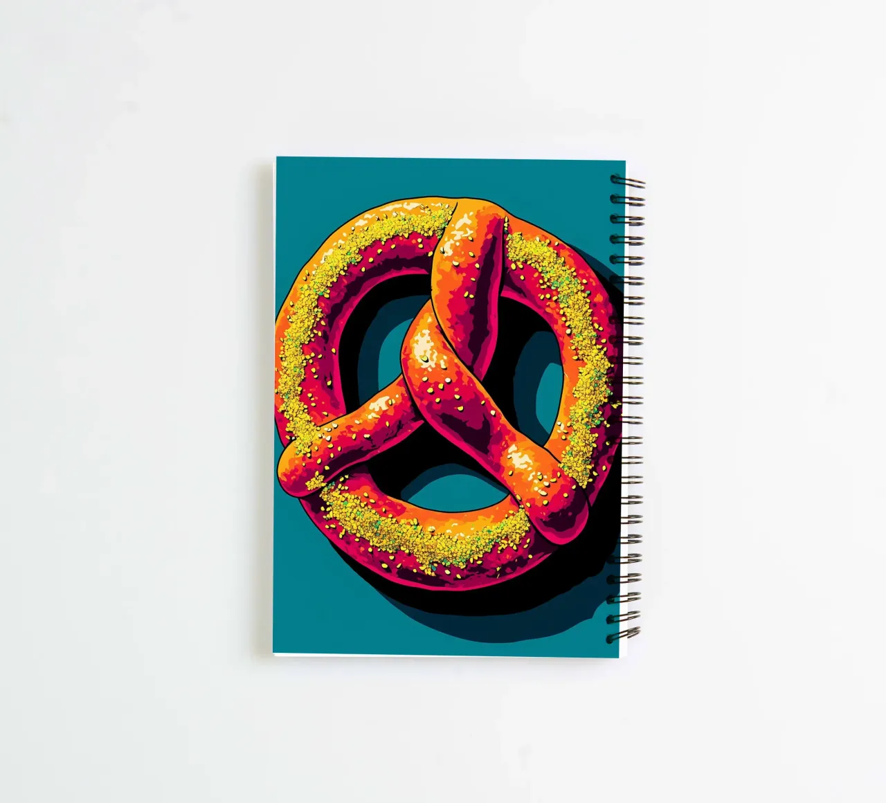 Brezel - Pop Art Ringbuch von ColorCrash Gallery