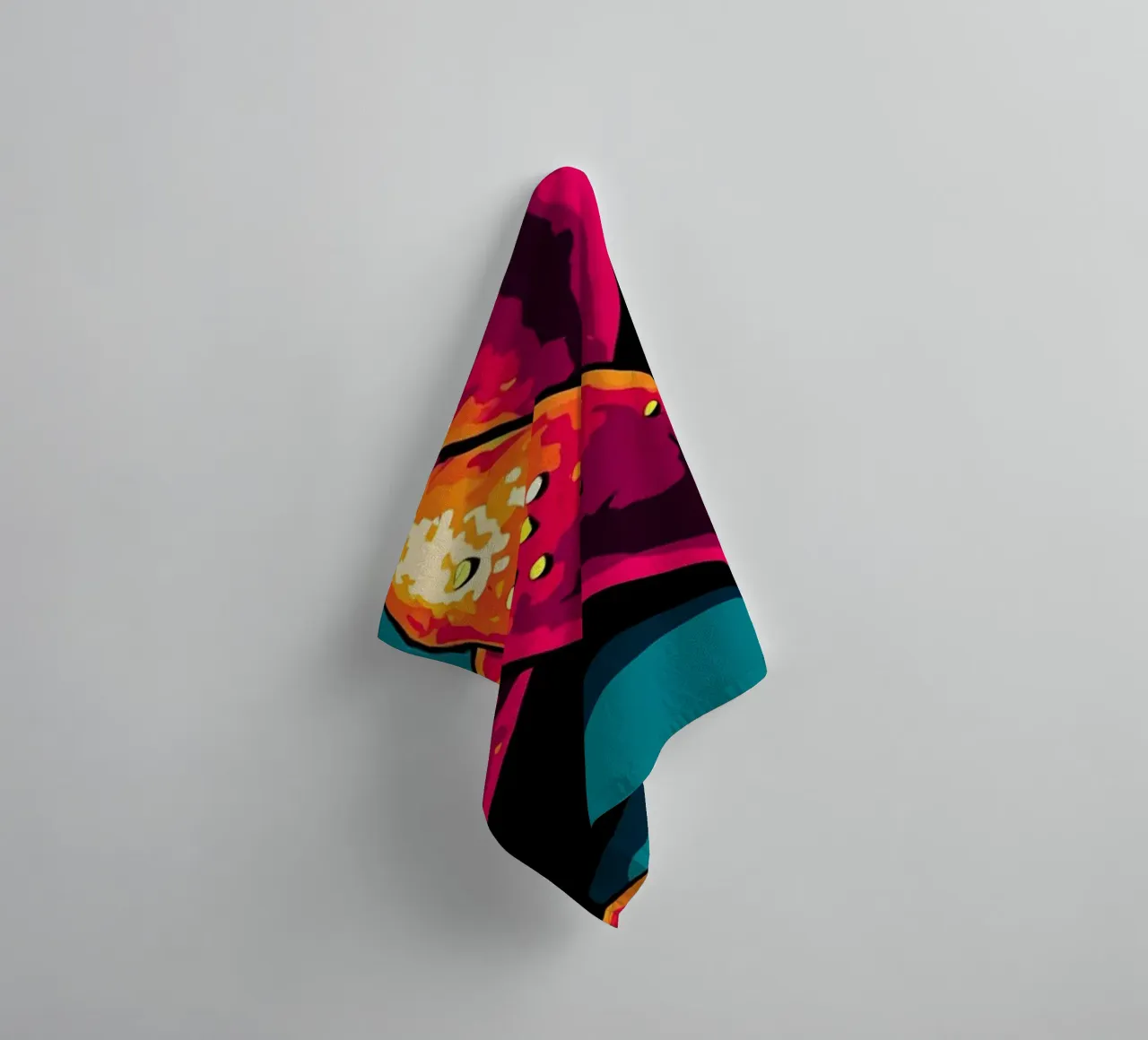 Pretzel - Pop Art asciugamano da bagno da ColorCrash Gallery