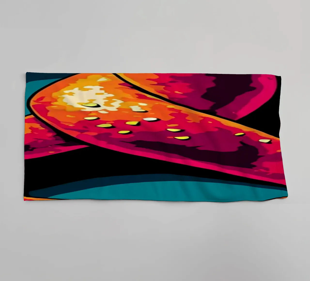 Pretzel - Pop Art asciugamano da bagno da ColorCrash Gallery