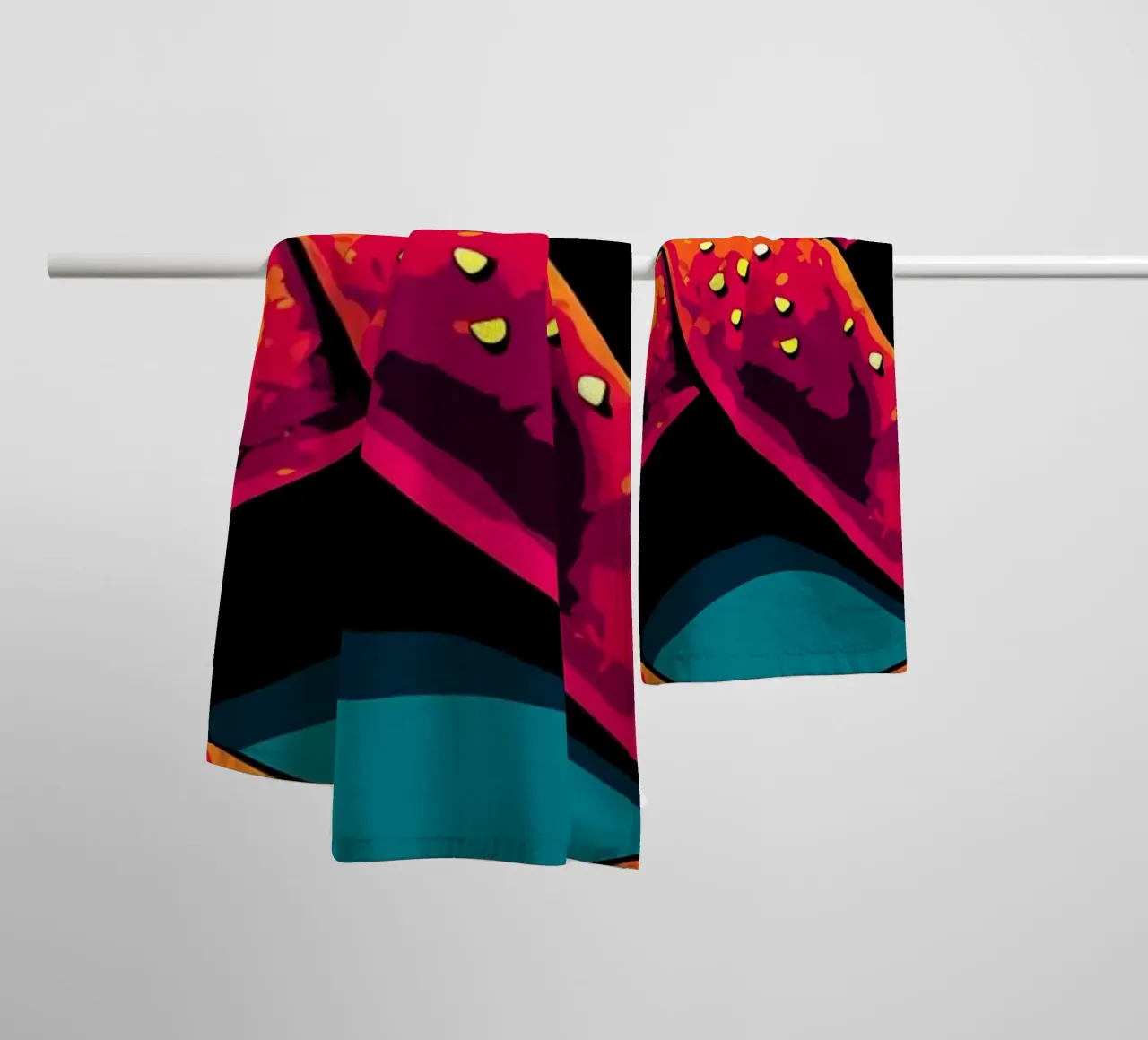 Pretzel - Pop Art asciugamano da bagno da ColorCrash Gallery