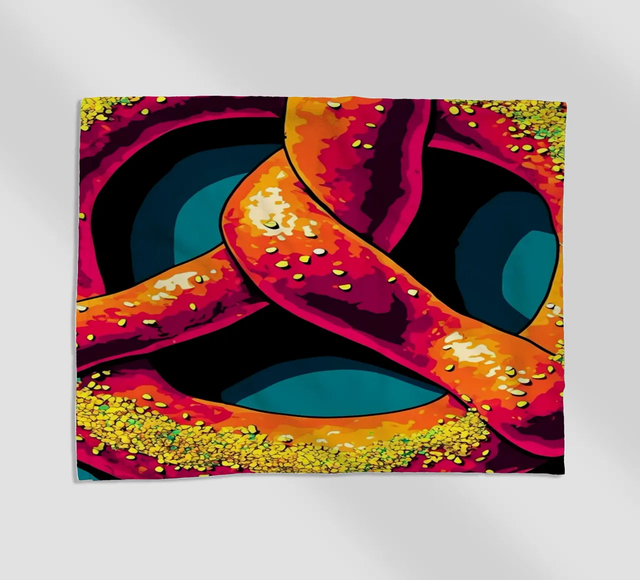 Pretzel - Pop Art telo mare da ColorCrash Gallery