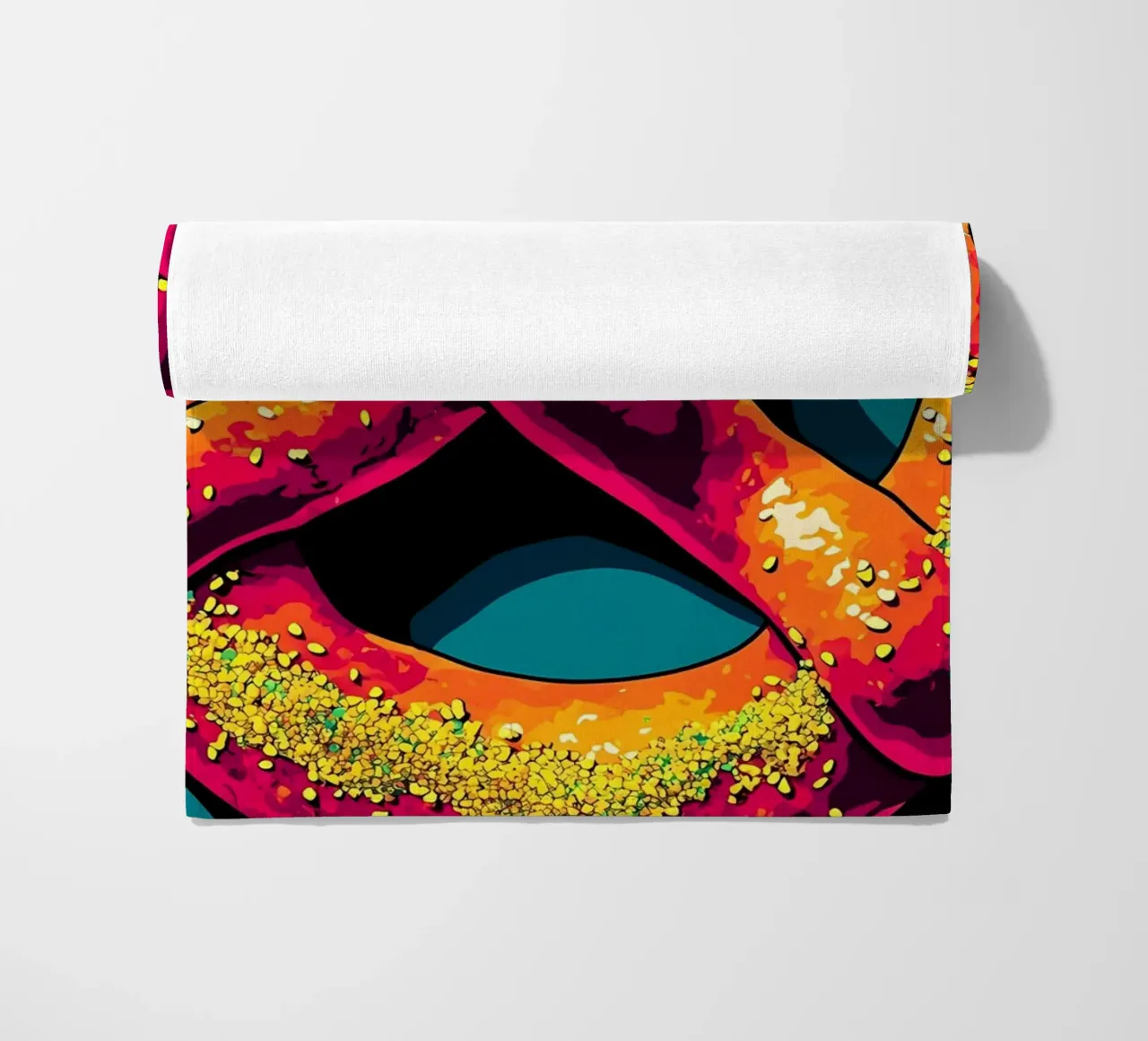 Pretzel - Pop Art telo mare da ColorCrash Gallery