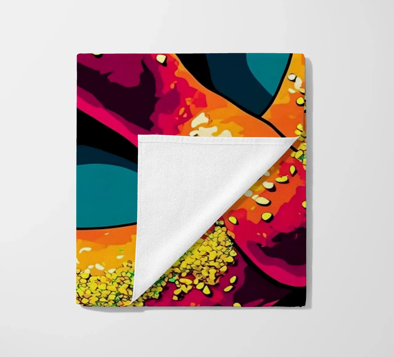 Pretzel - Pop Art telo mare da ColorCrash Gallery