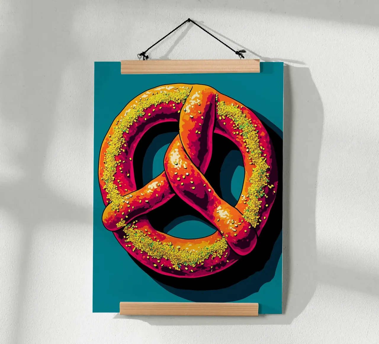 Pretzel - Pop Art carta hahnemühle da ColorCrash Gallery