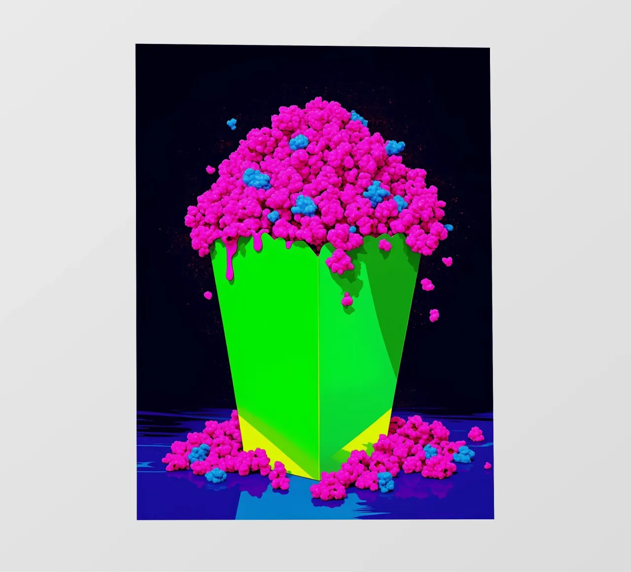 Popcorn - Pop Art pellicola backlit da ColorCrash Gallery