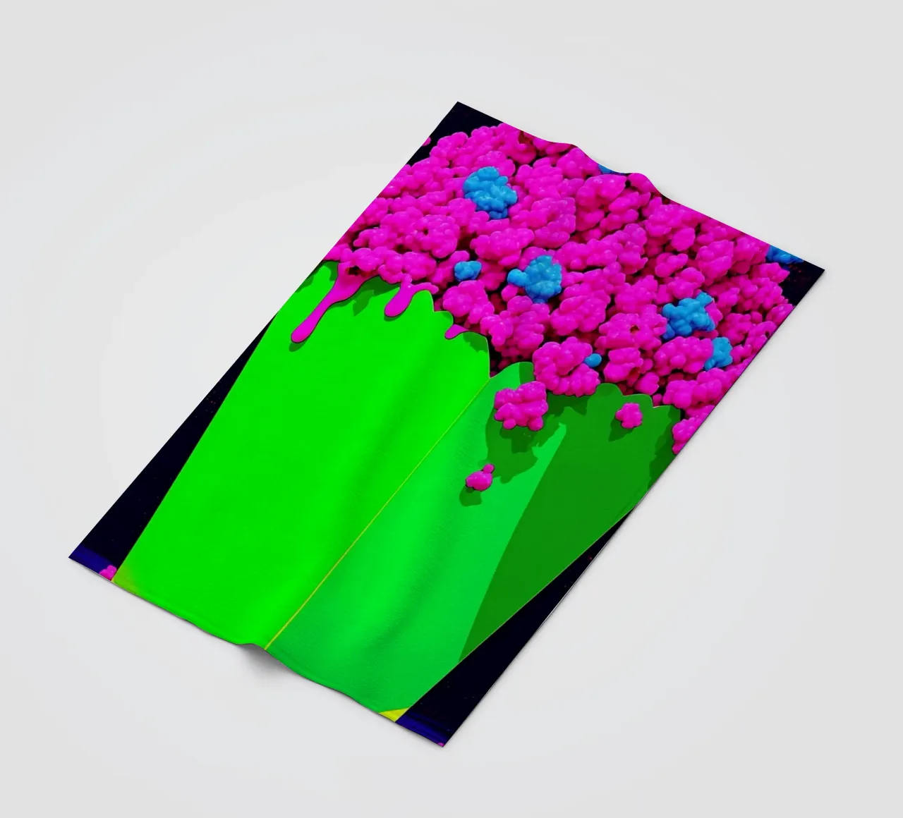 Popcorn - Pop Art coperta in pile da ColorCrash Gallery