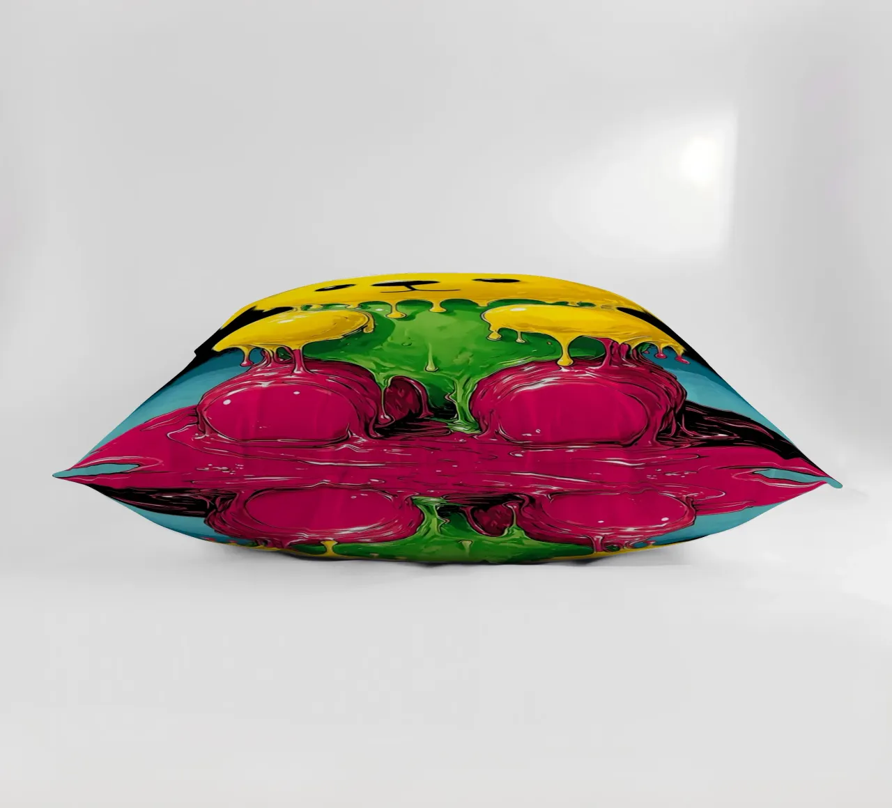 Melting Bear - Pop Art decorative cushion by ColorCrash Gallery