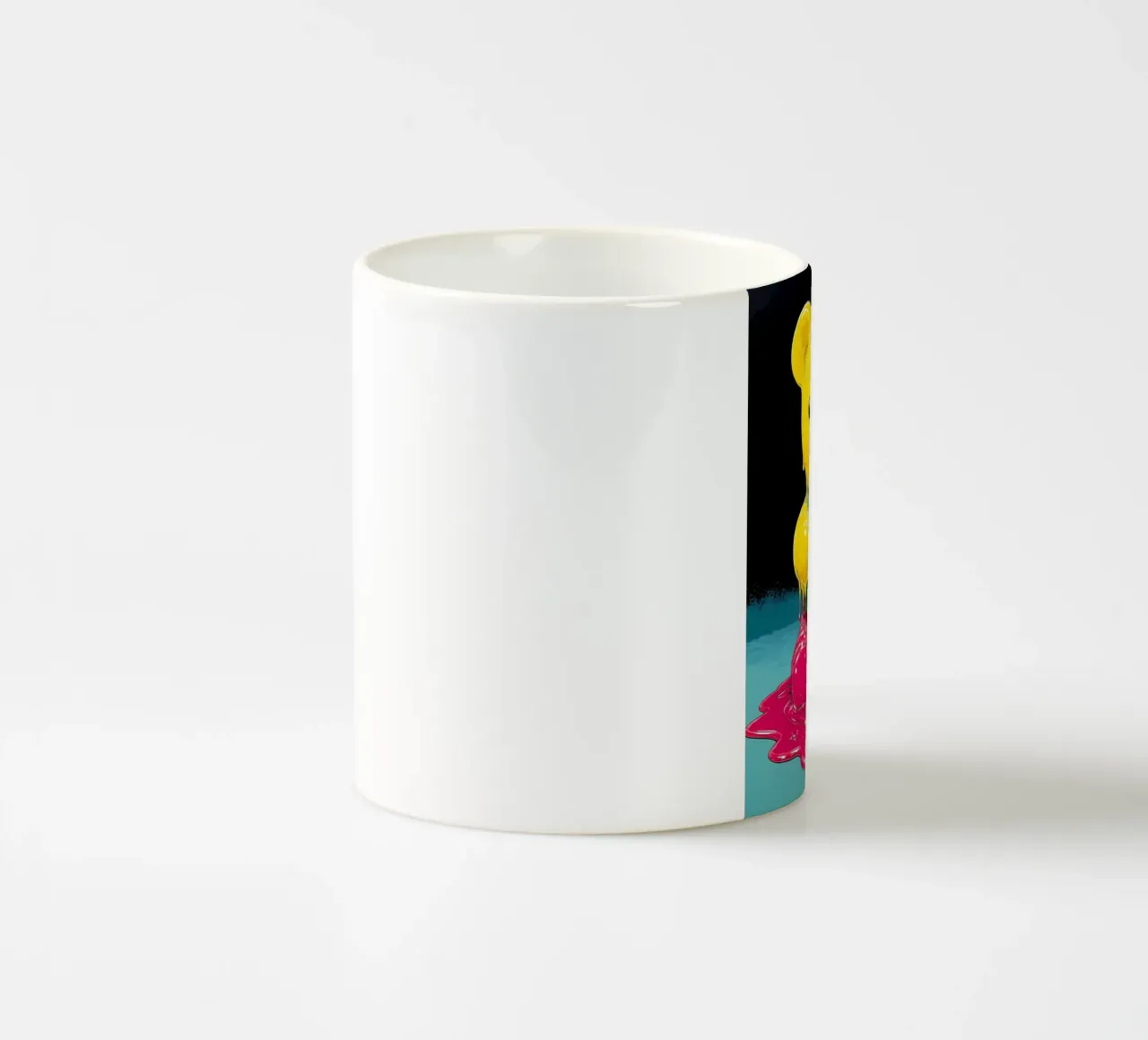 Melting Bear - Pop Art ceramic mug by ColorCrash Gallery
