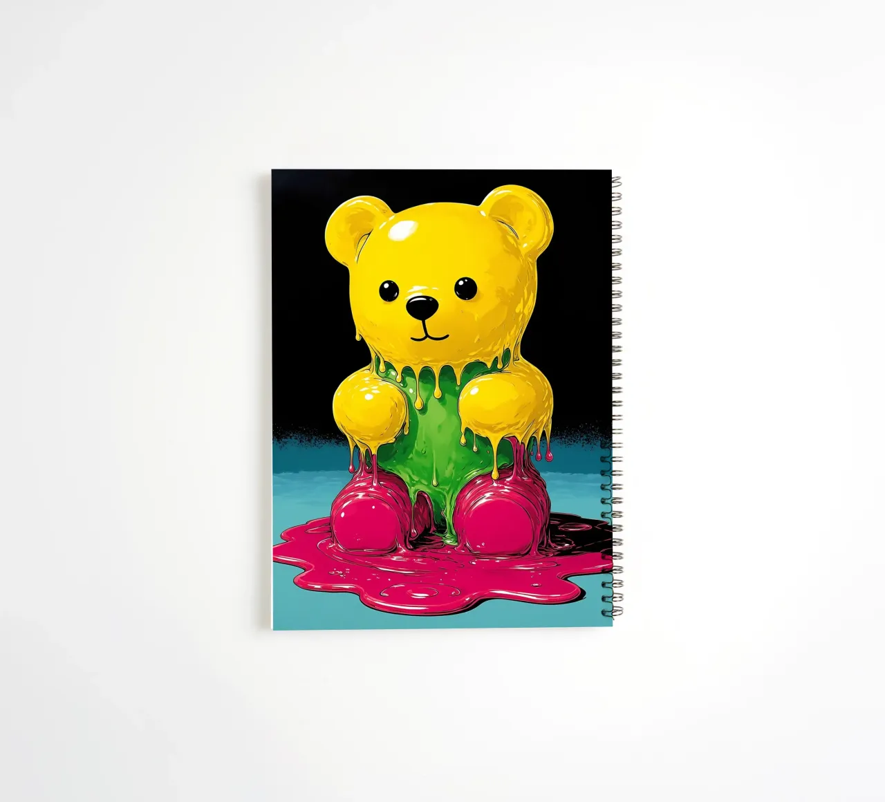 Melting Bear - Pop Art spiral notebook by ColorCrash Gallery