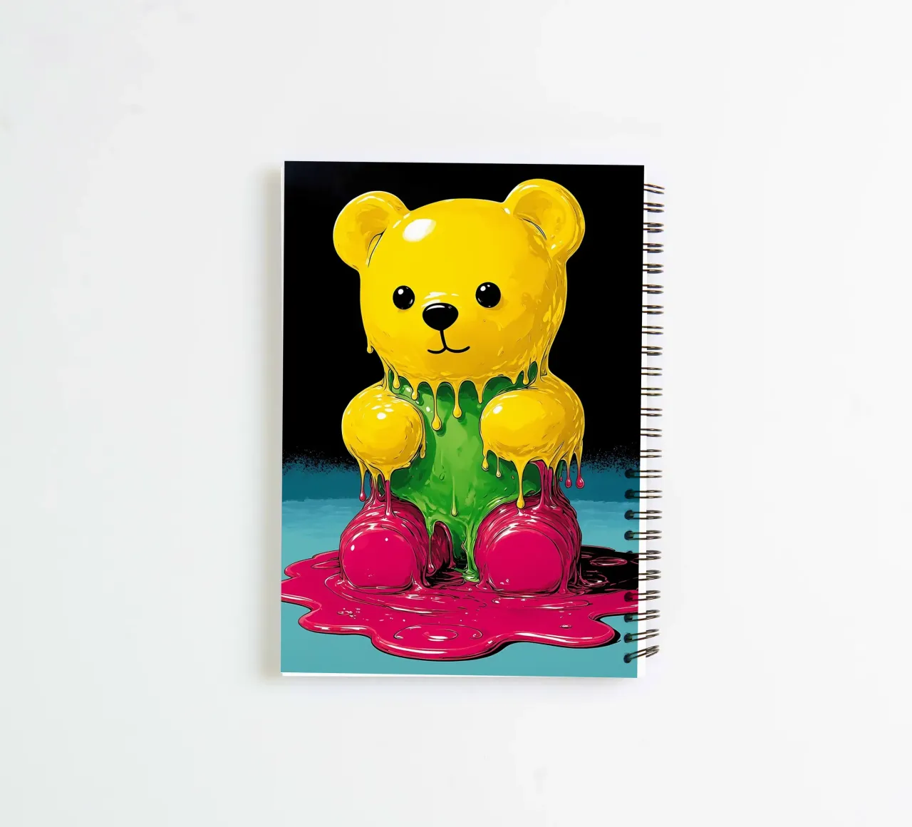 Melting Bear - Pop Art spiral notebook by ColorCrash Gallery