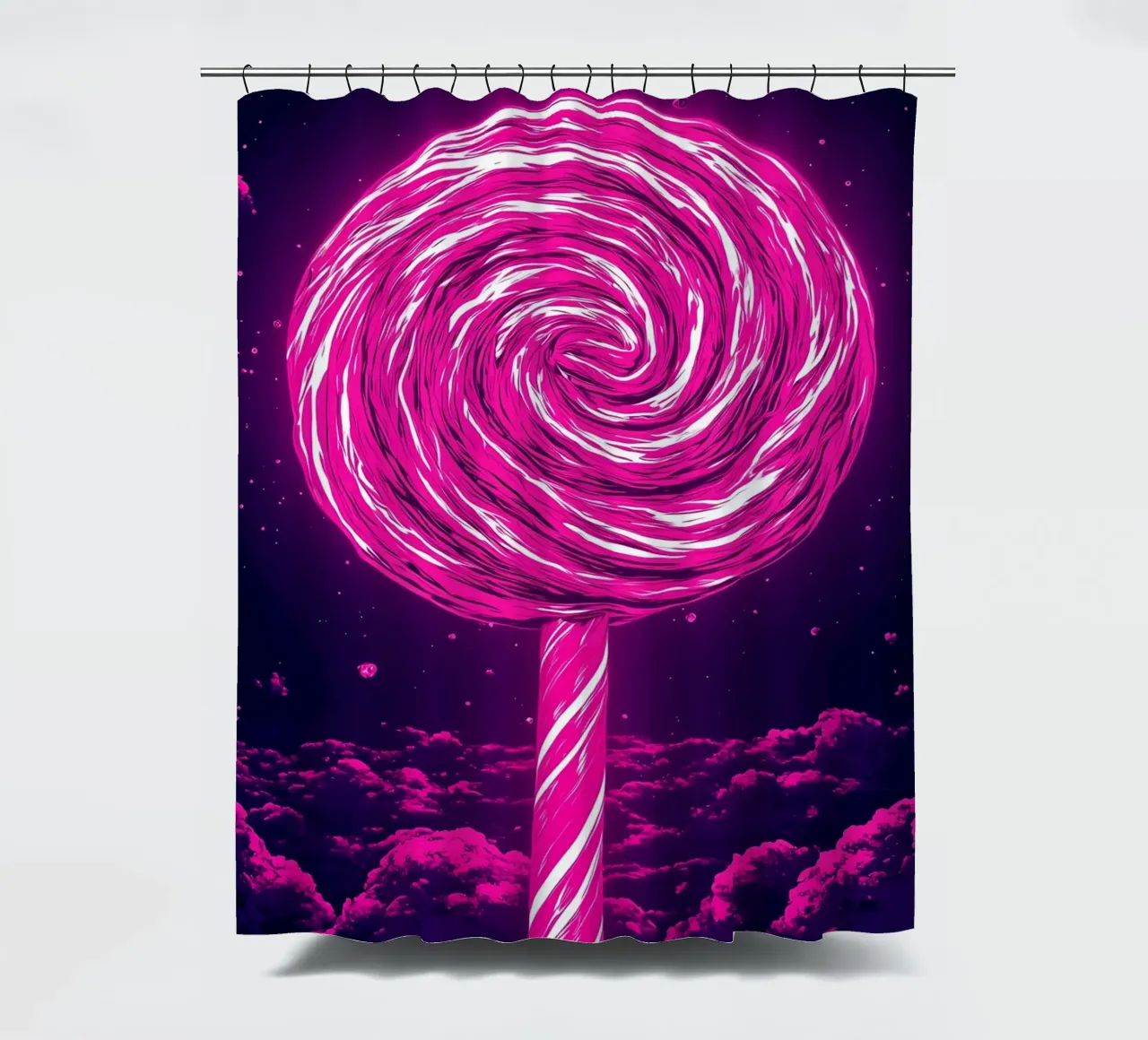 Lollipop - Pop Art shower curtain by ColorCrash Gallery