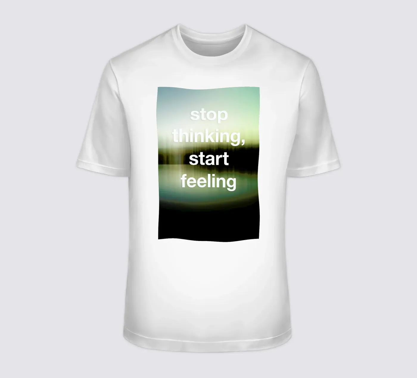 Stop Thinking t-shirt da Angelo Cerantola