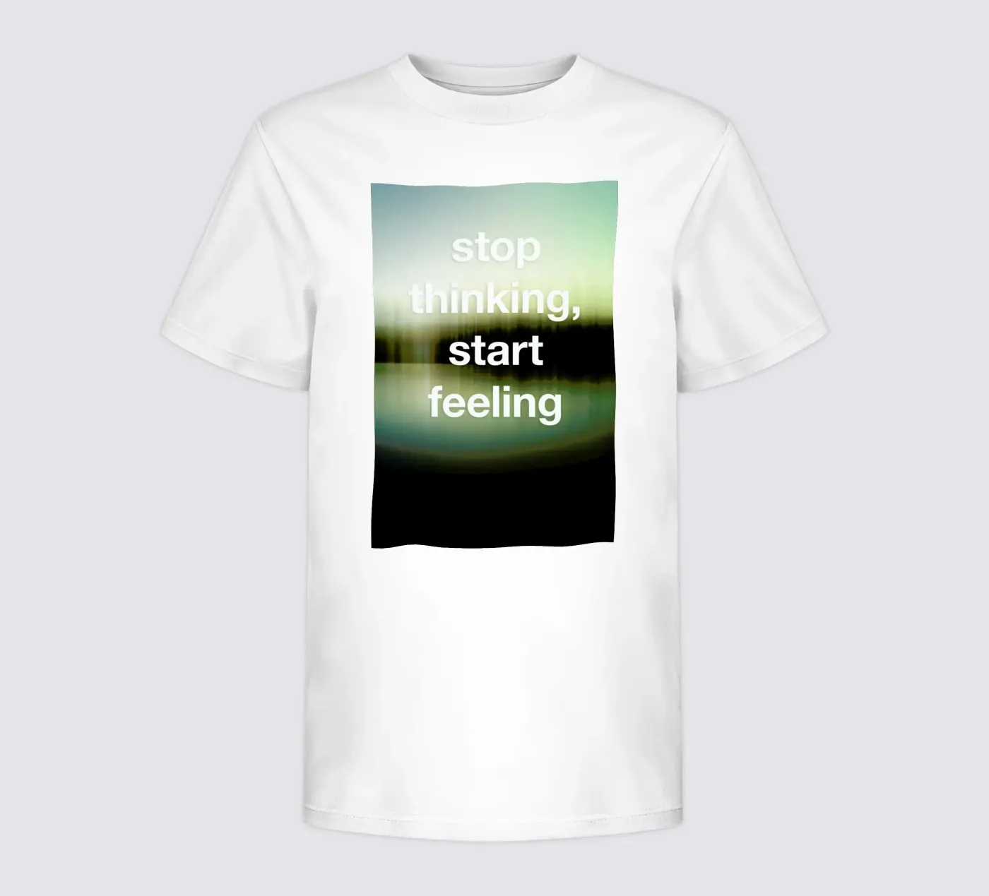 Stop Thinking kinder t-shirt van Angelo Cerantola