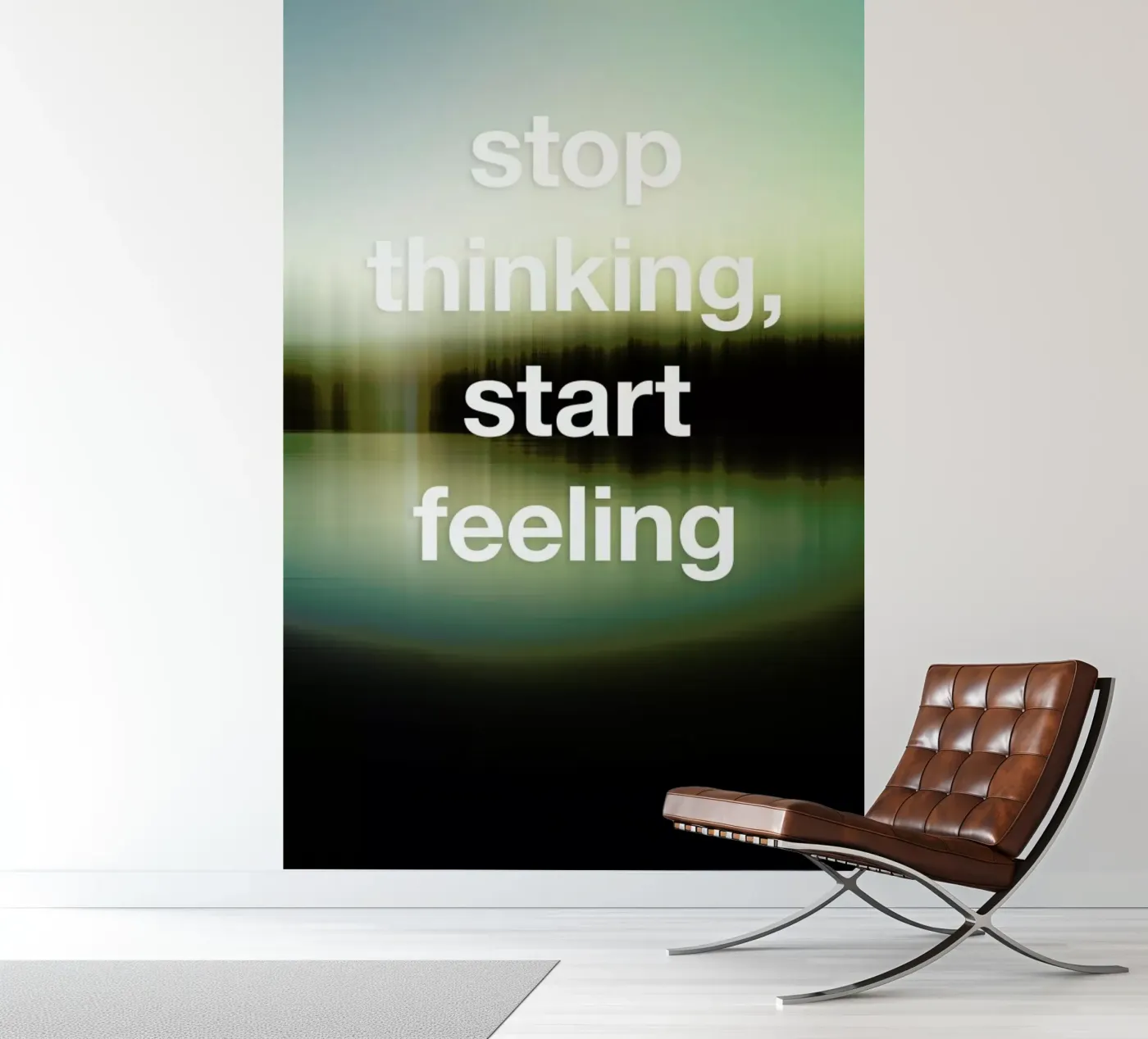 Stop Thinking Fototapete von Angelo Cerantola