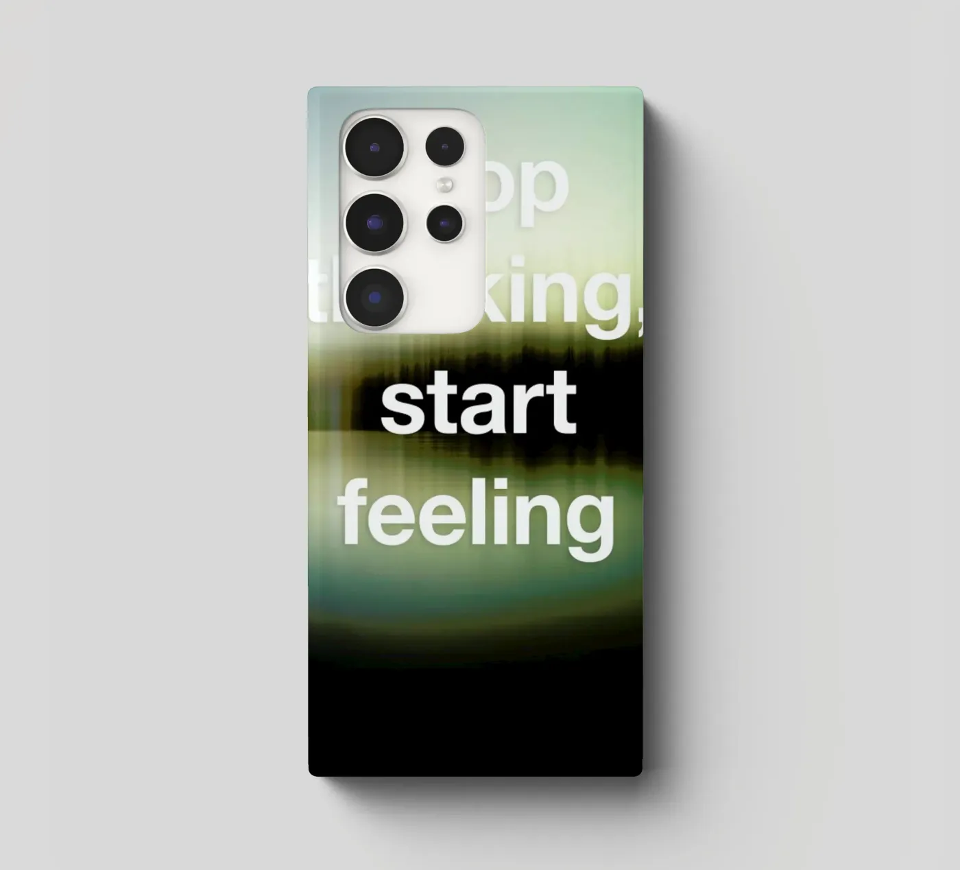 Stop Thinking cover samsung da Angelo Cerantola