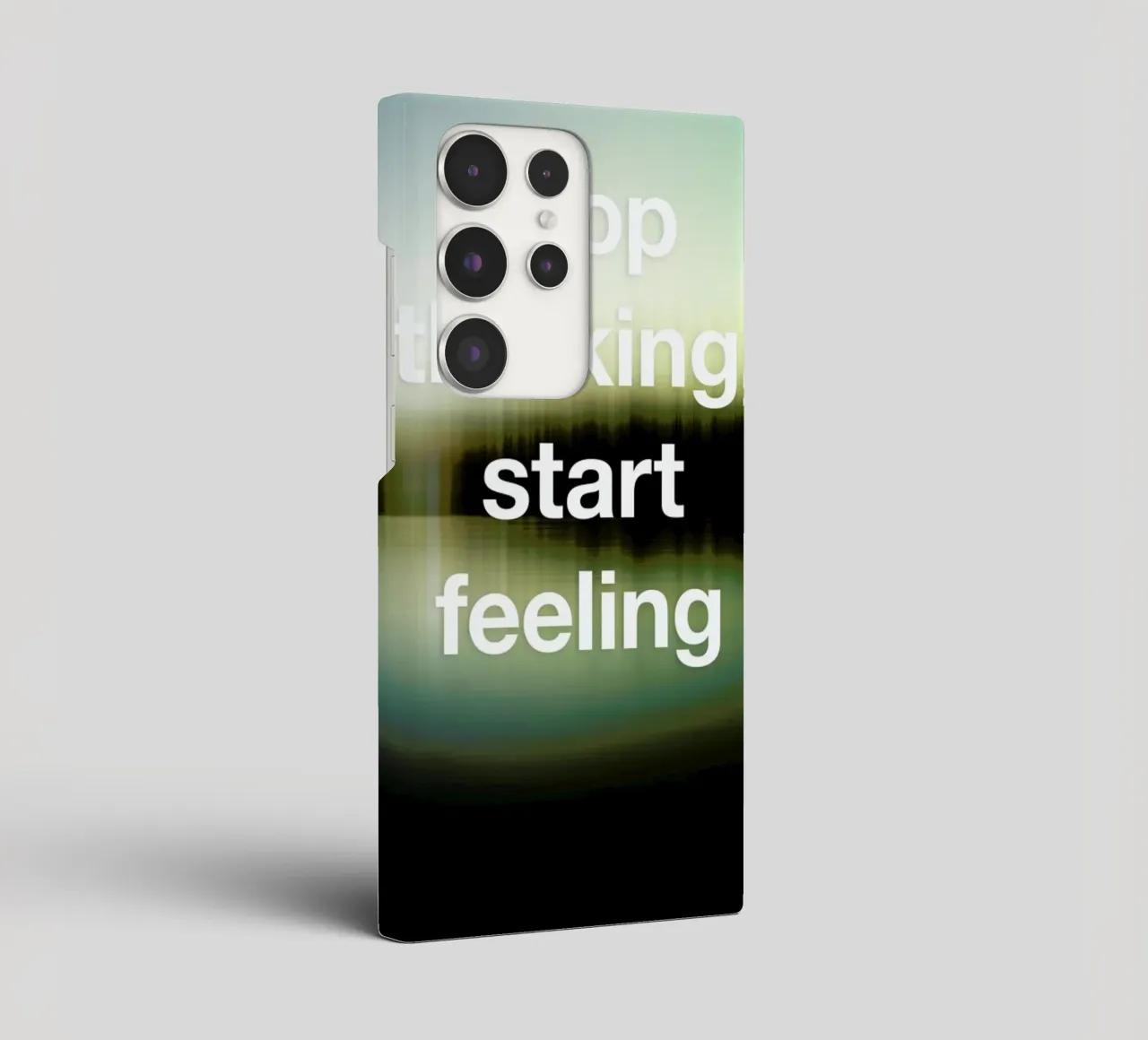 Stop Thinking cover samsung da Angelo Cerantola