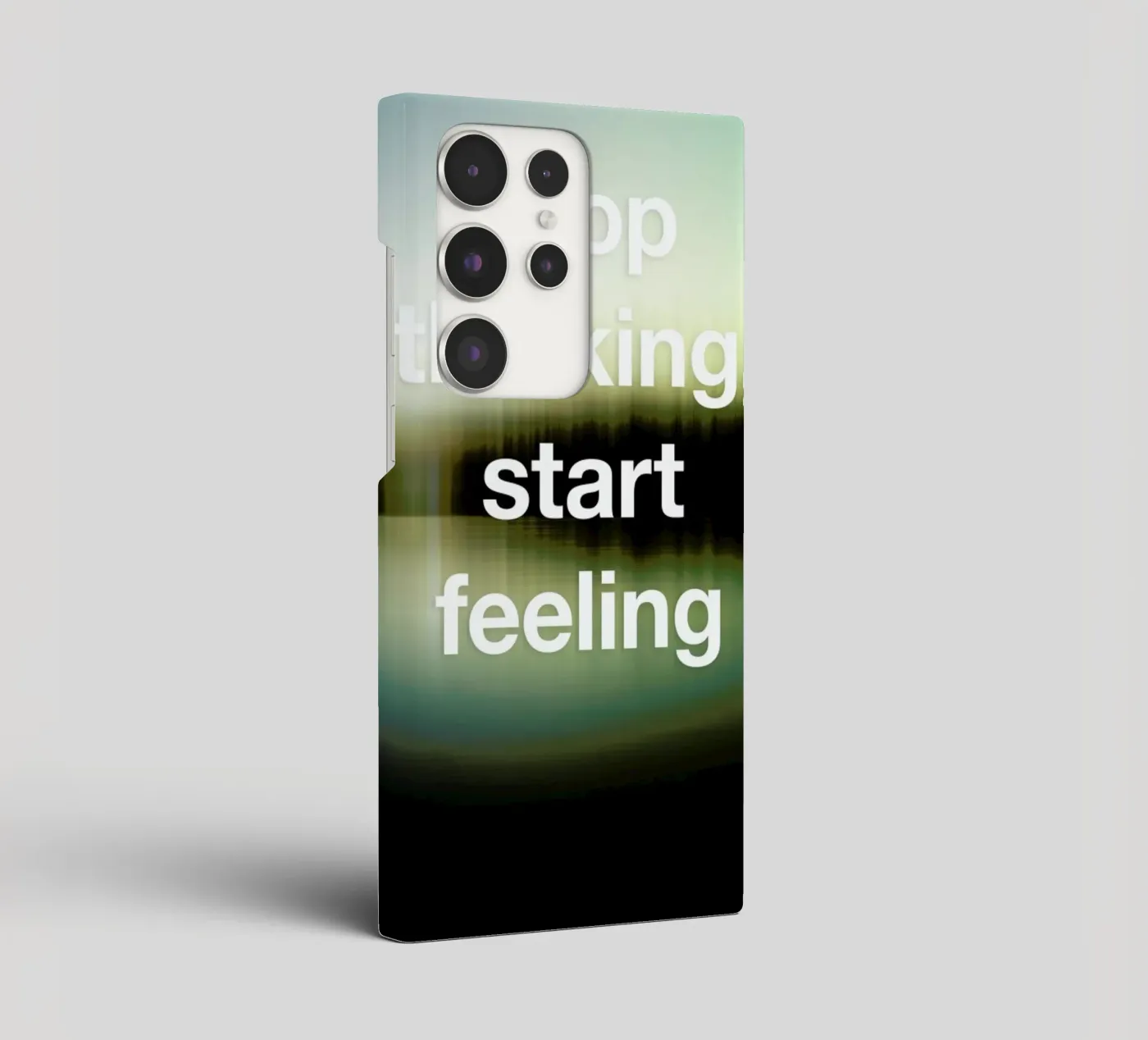 Stop Thinking cover samsung da Angelo Cerantola