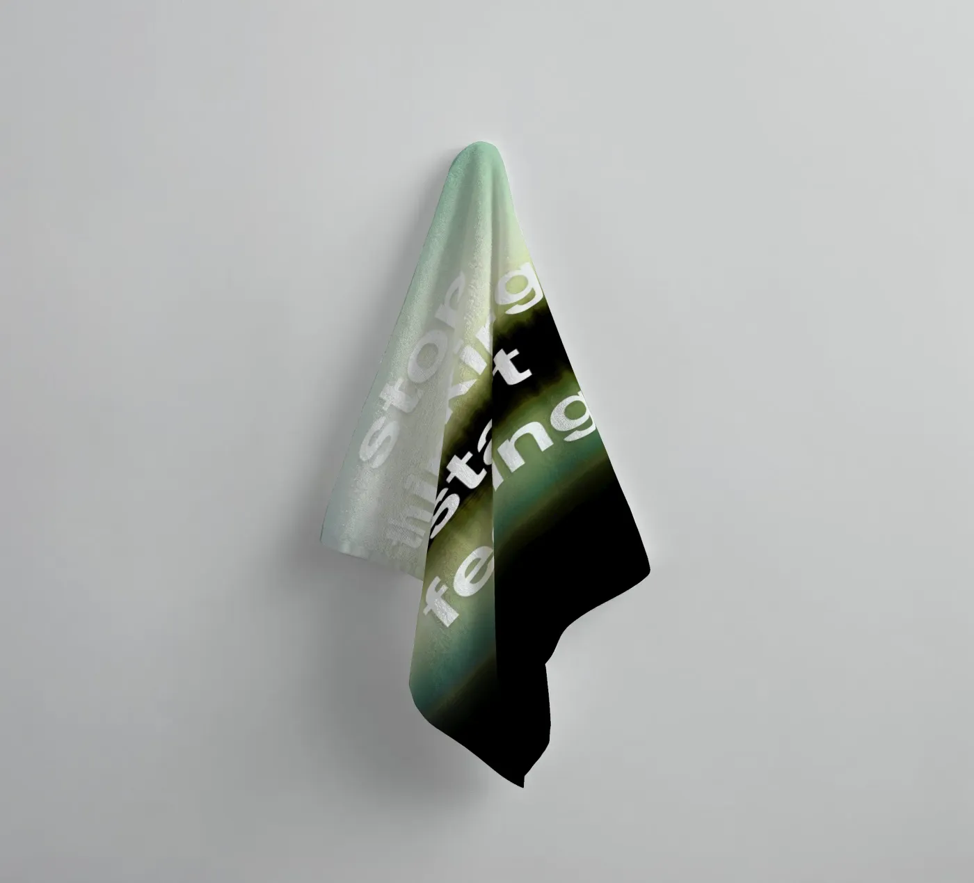Stop Thinking serviette de bain de Angelo Cerantola