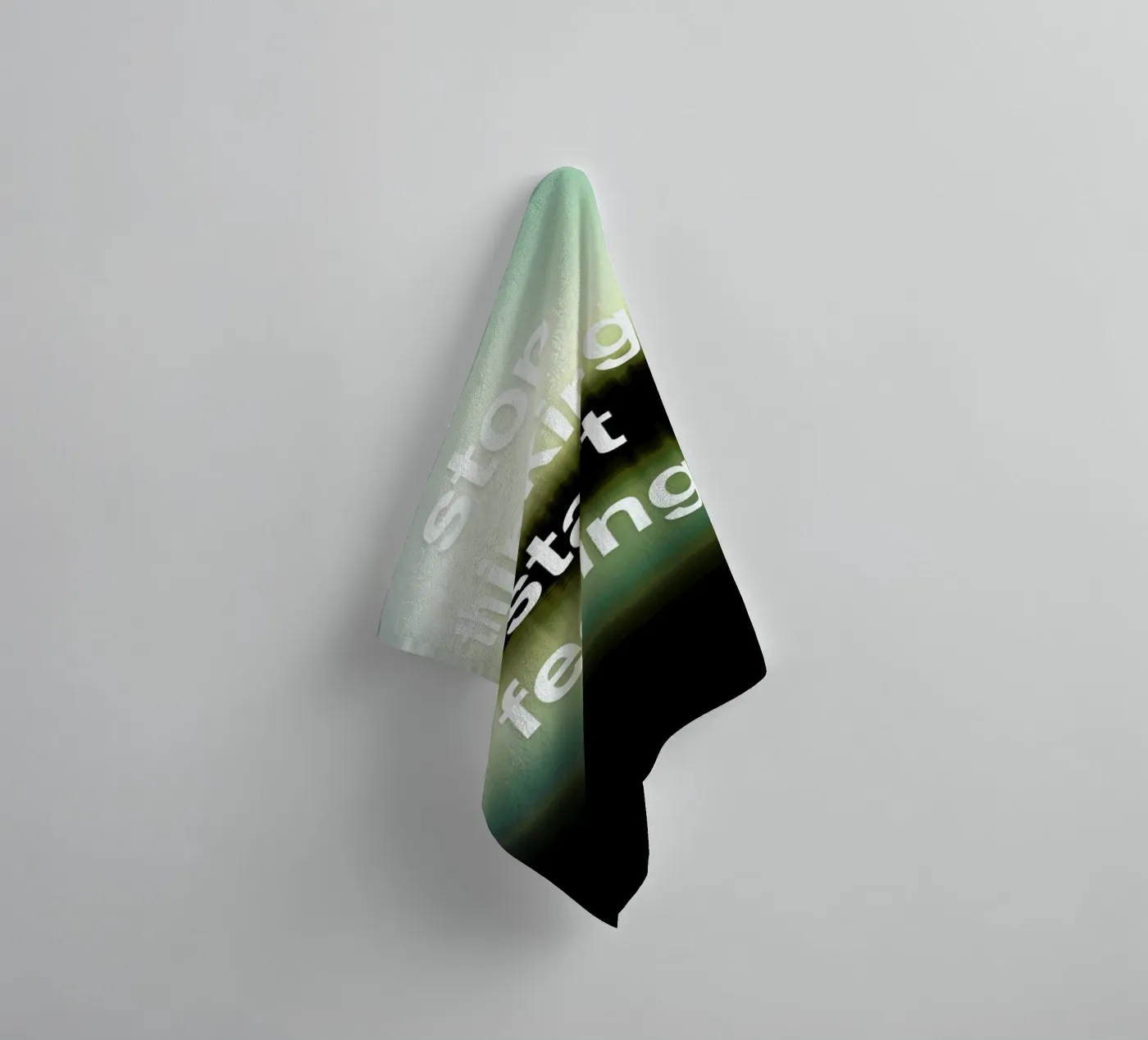 Stop Thinking serviette de bain de Angelo Cerantola