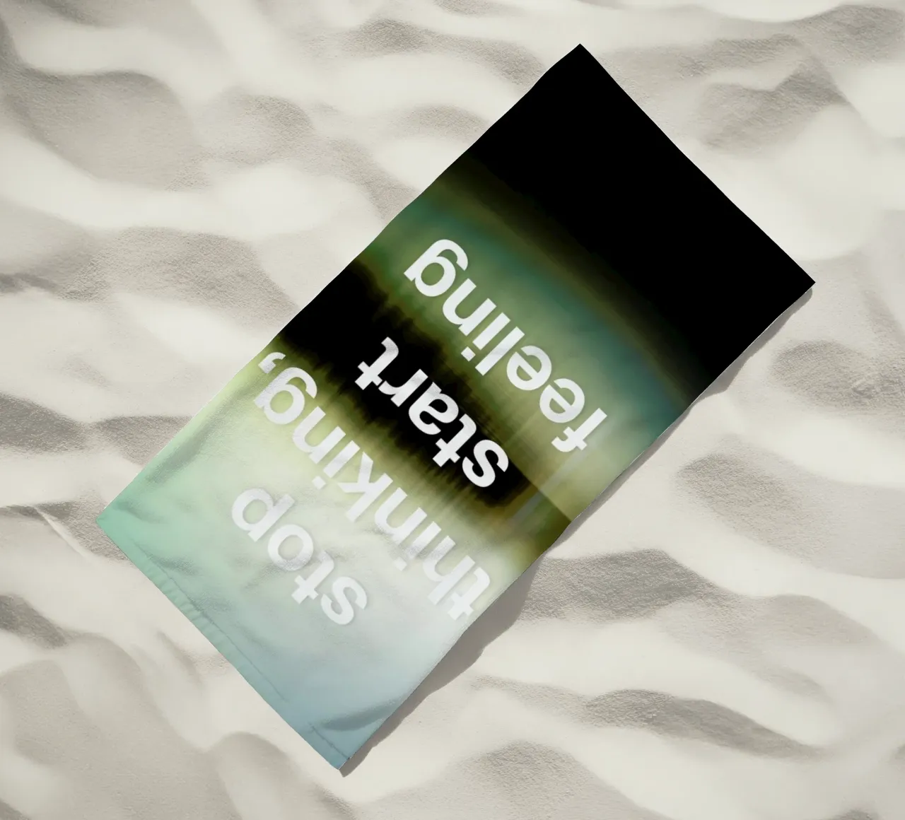 Stop Thinking telo mare da Angelo Cerantola